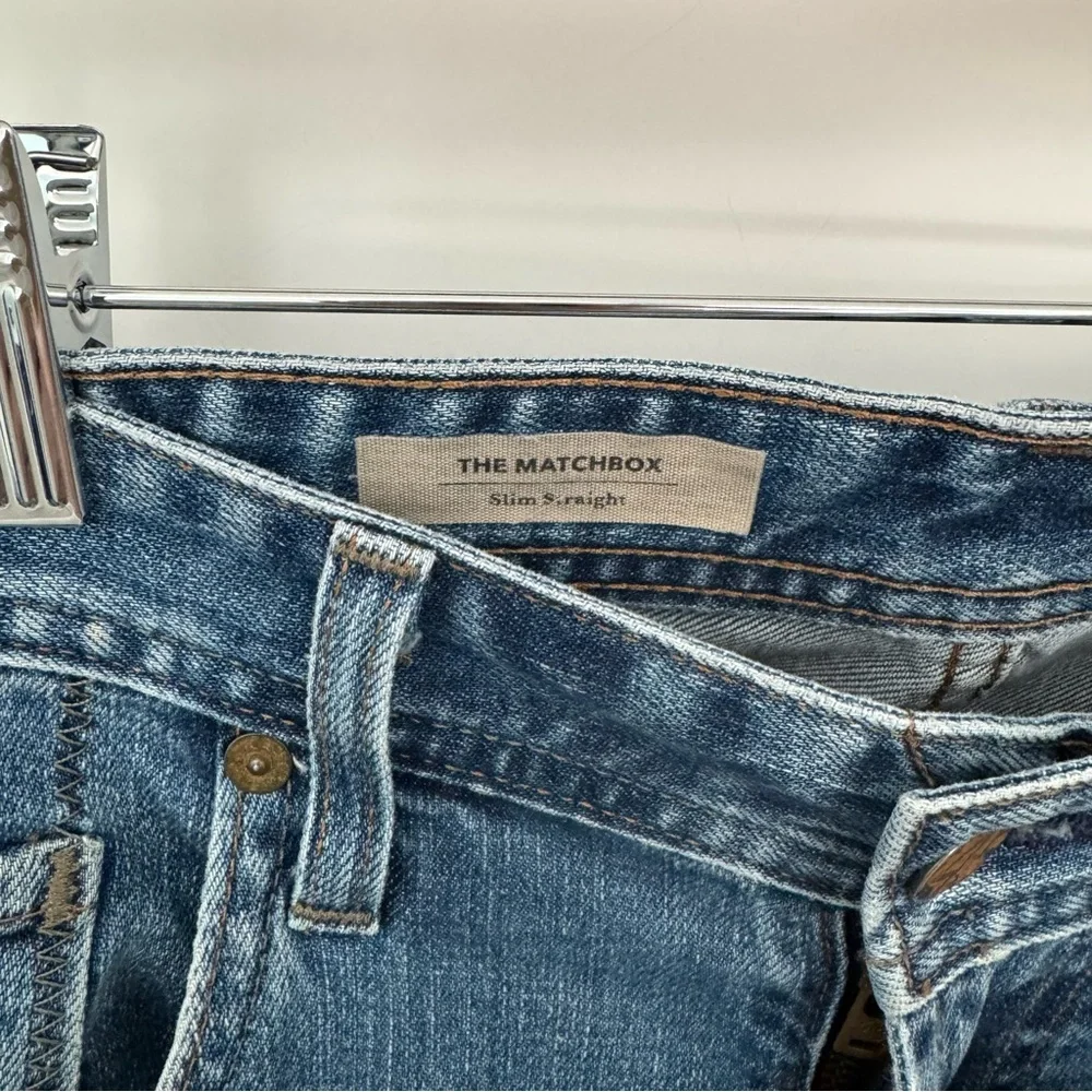 AG Adriano Goldschmied light wash mens blue jeans 34